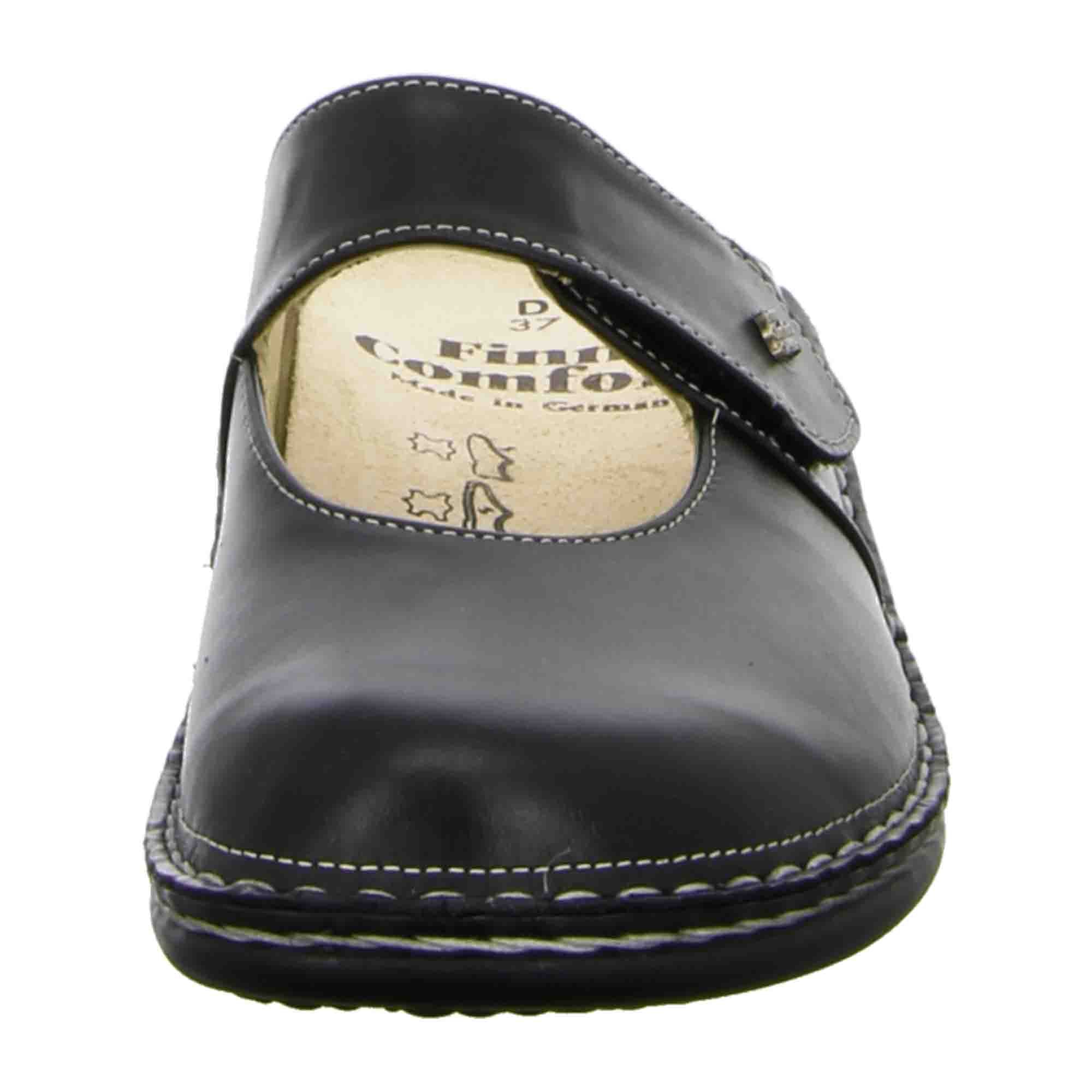 Finn Comfort Stanford Women's Comfort Clogs, Sleek Black