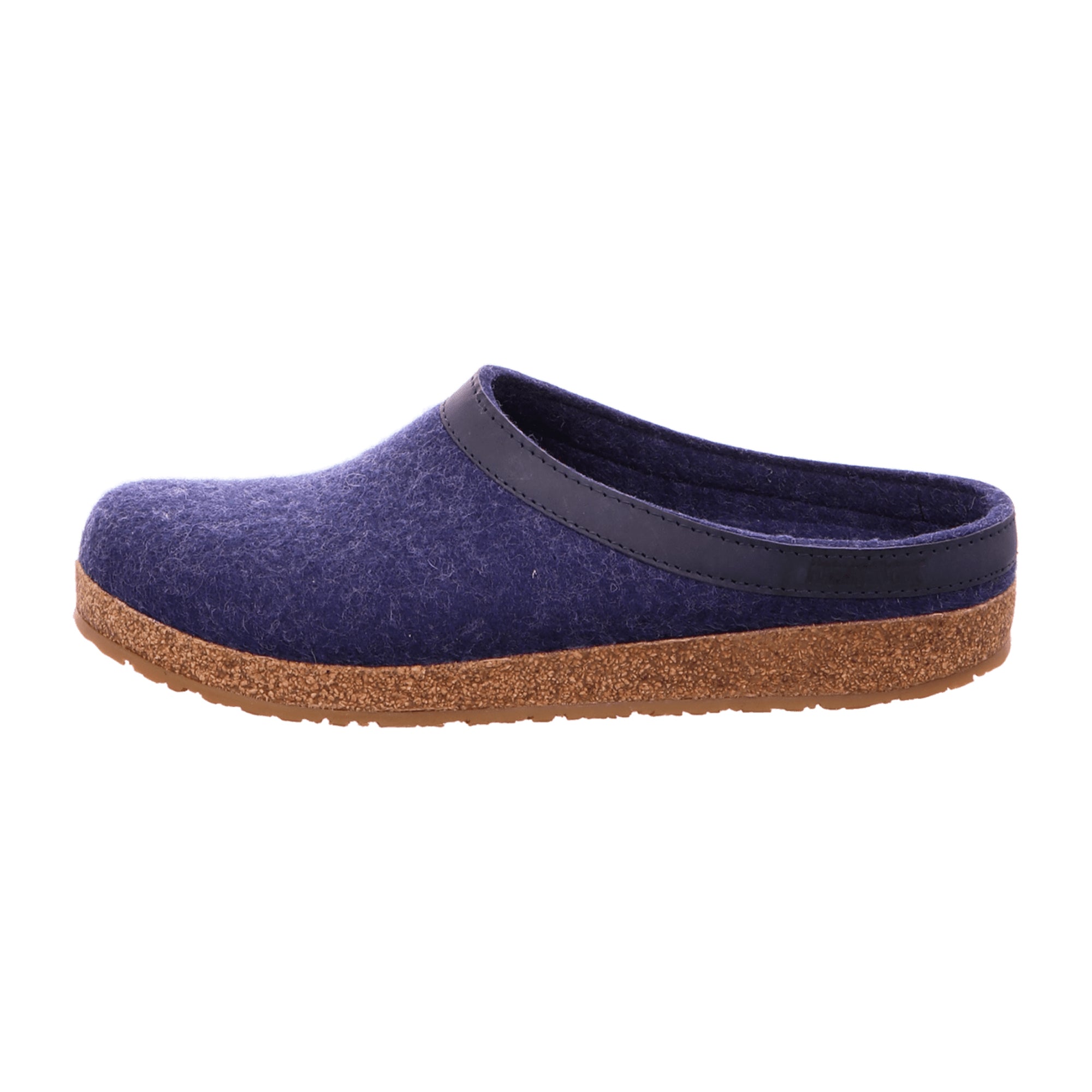 Haflinger Torben Men's Slippers, Stylish Blue Wool Comfort
