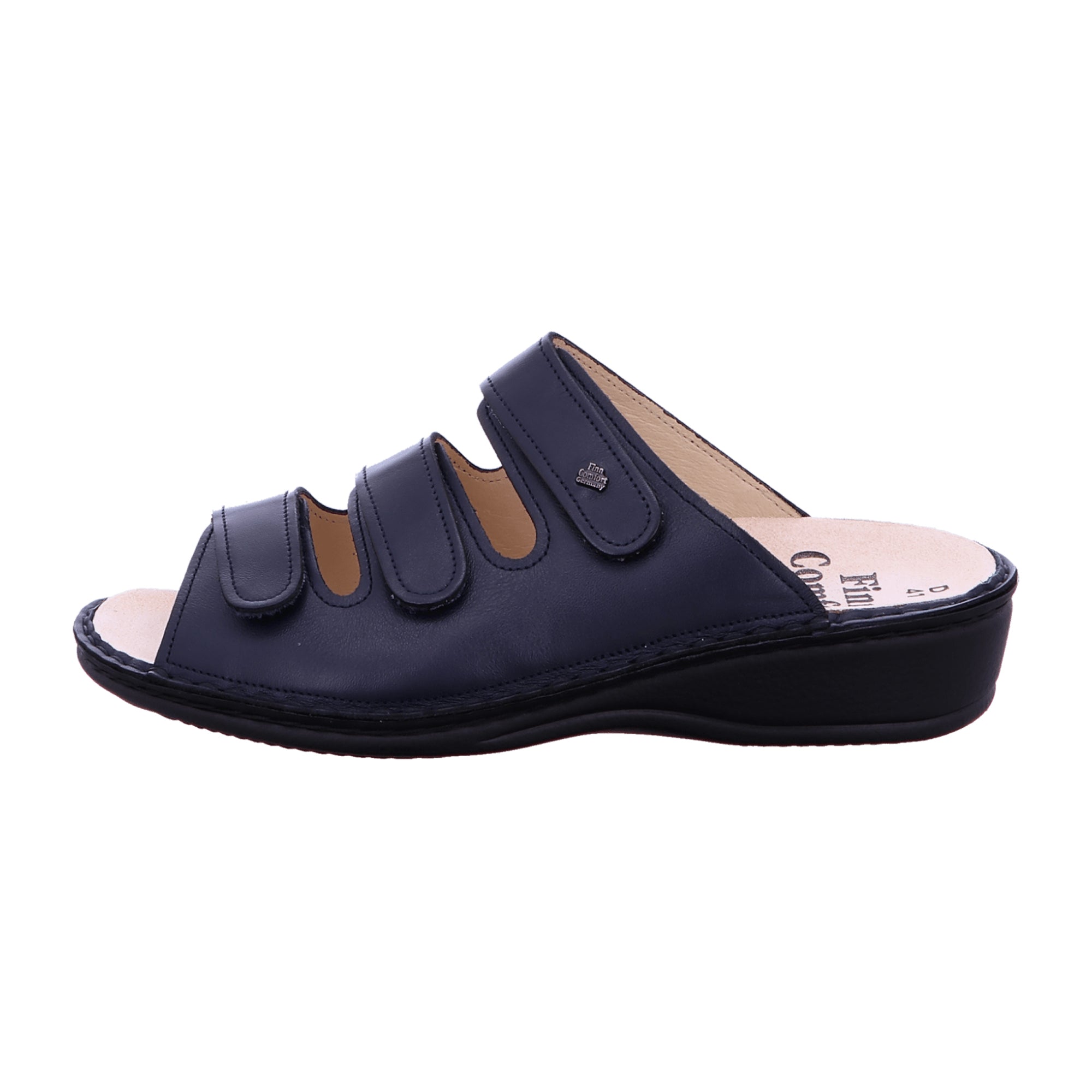 Finn Comfort Women's Comfortable Slip-On Sandals, Stylish Blue