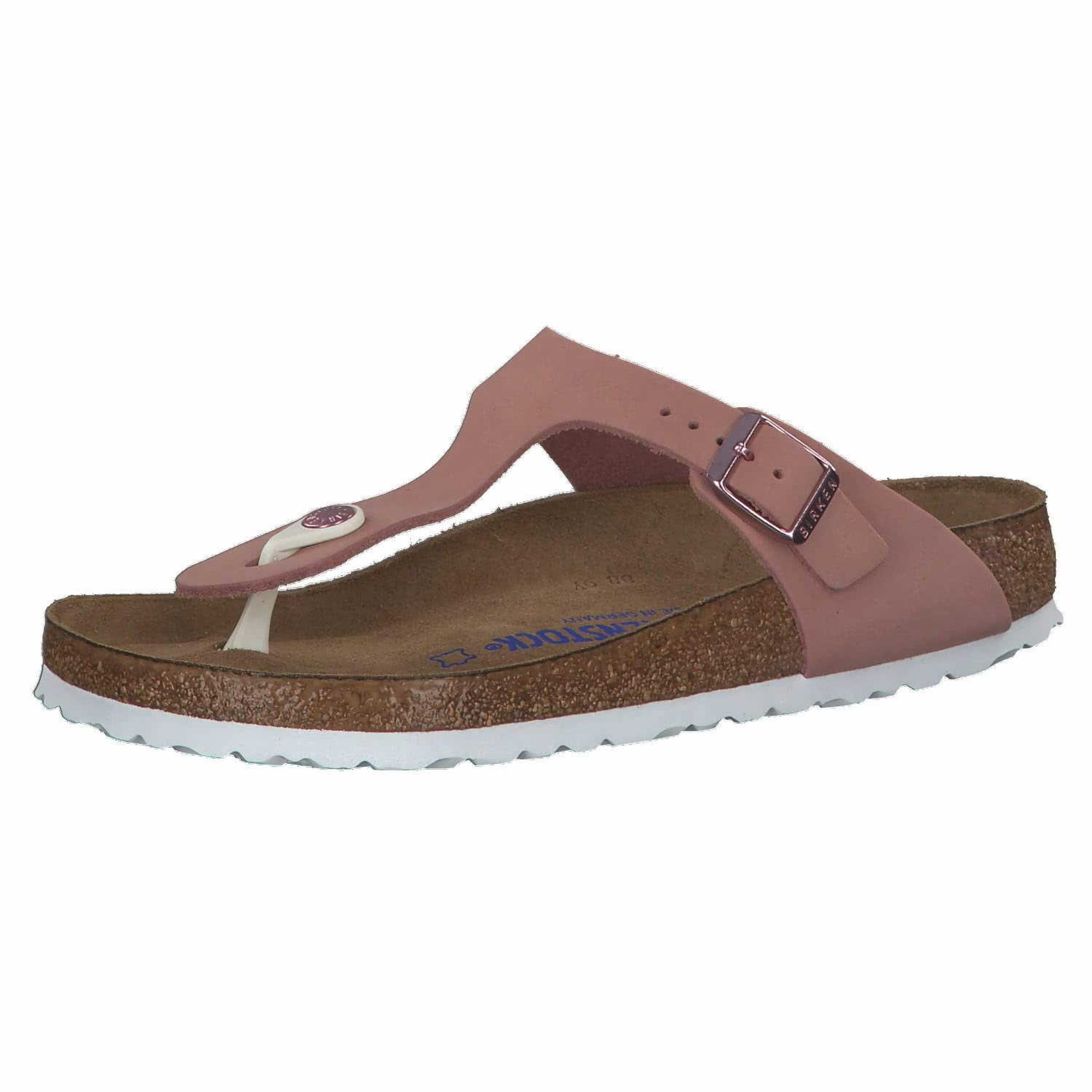 Birkenstock Gizeh toe separator pink Nubuck leather - Bartel-Shop