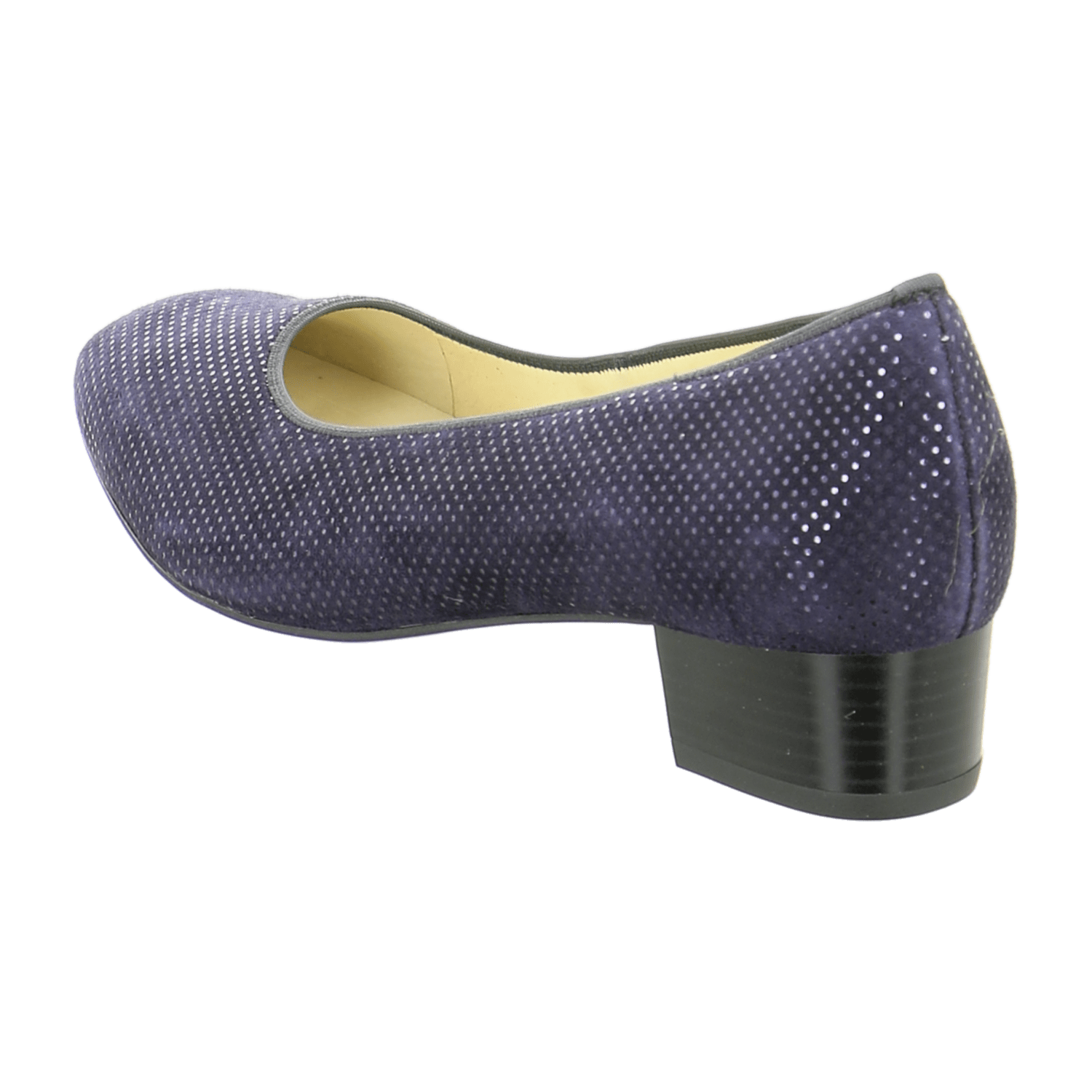 ARA MILANO Women's Blue Smooth Leather Slip-On Loafers
