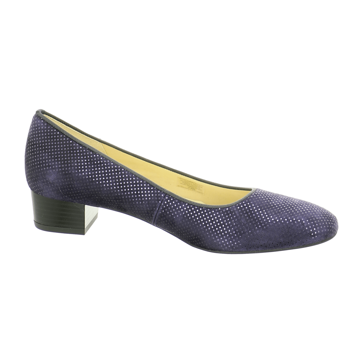 ARA MILANO Women's Blue Smooth Leather Slip-On Loafers