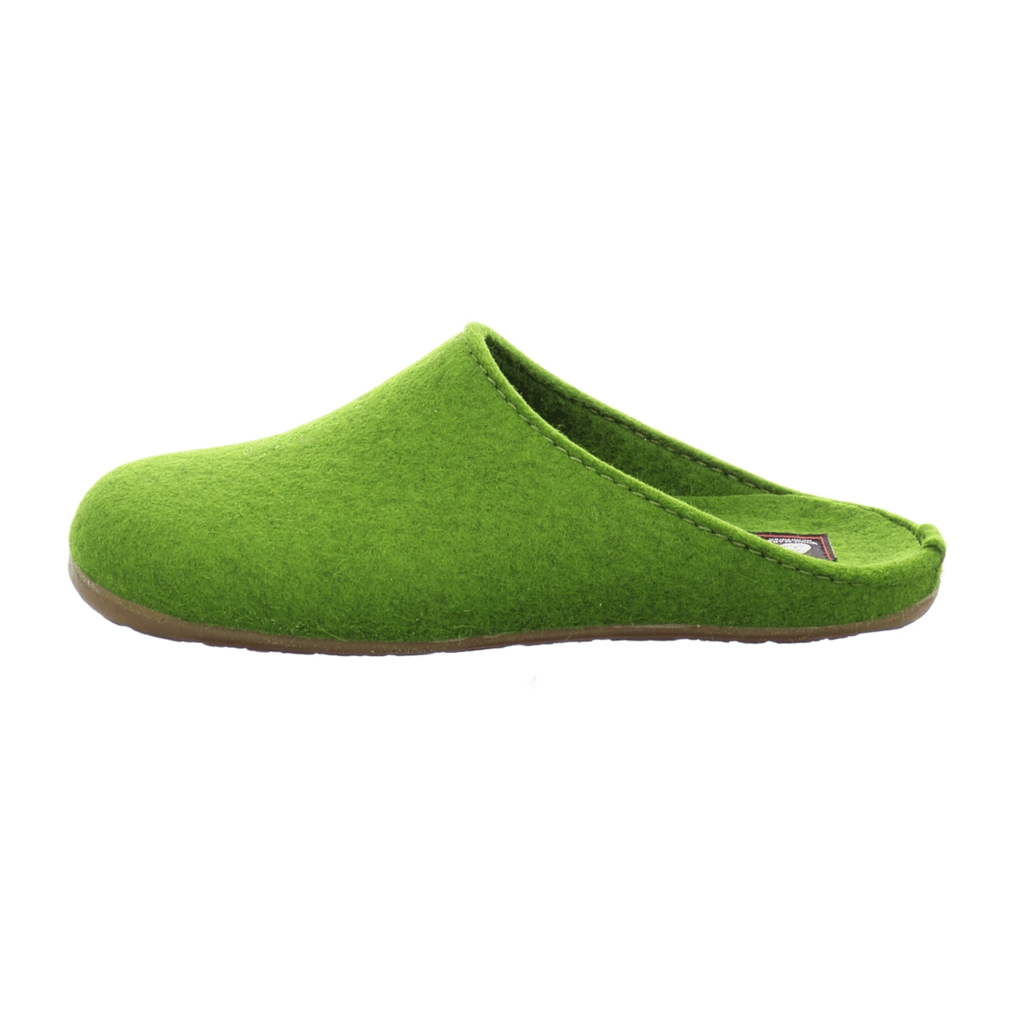 Haflinger 481024 Men's Comfortable Wool Slippers, Green