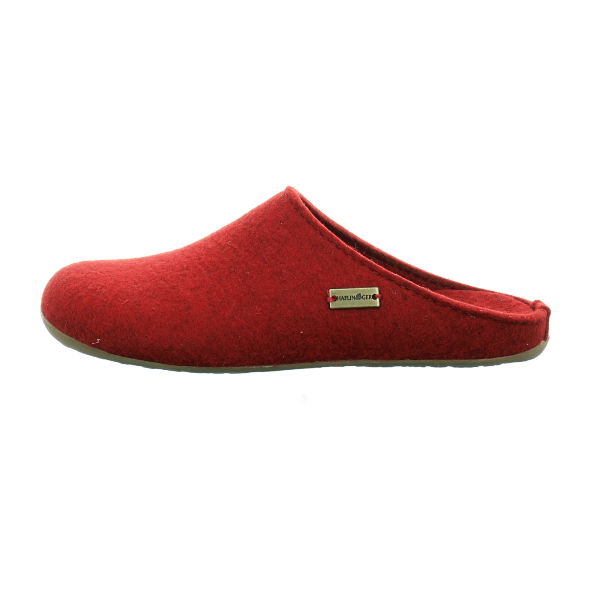 Haflinger Everest Fundus Men's Wool Slippers, Rubin Red