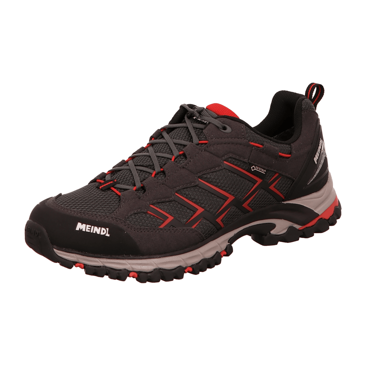 Meindl Caribe GTX Men's Trekking Shoes - Waterproof Textile Black Red