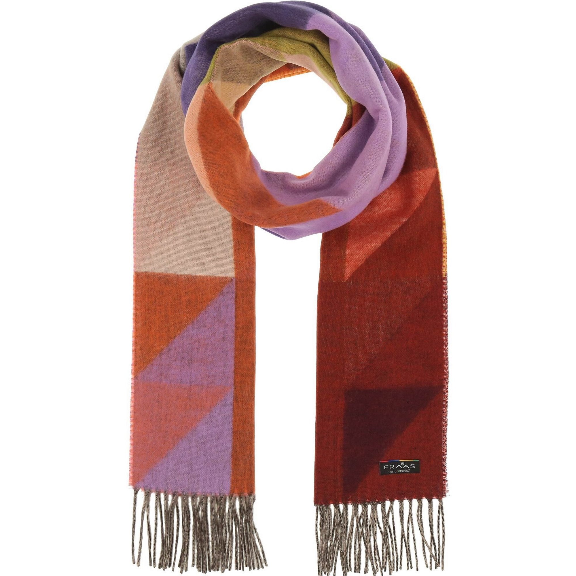 FRAAS Cashmink Scarf with Geometric Design Polyacrylic Winter Warm Cashmere