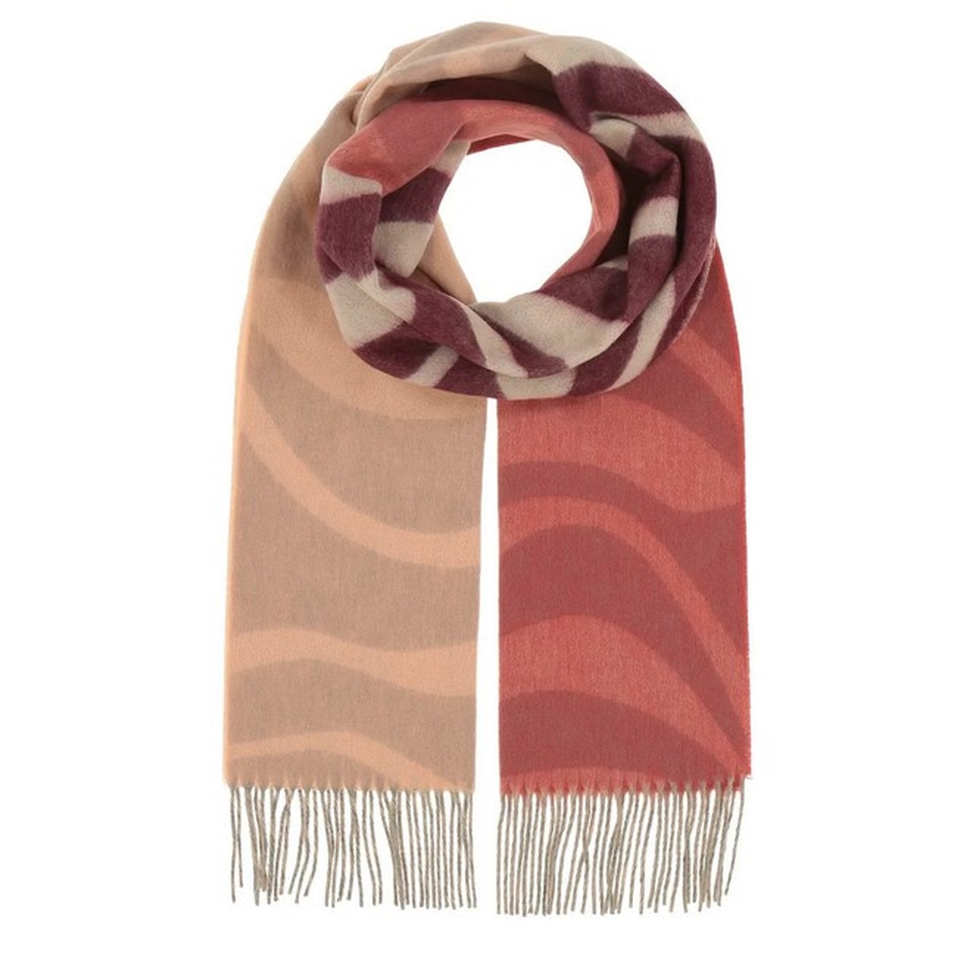FRAAS Sustainability Edition Cashmink Scarf with Wave Design Polyacrylic Winter Warm Cashmere