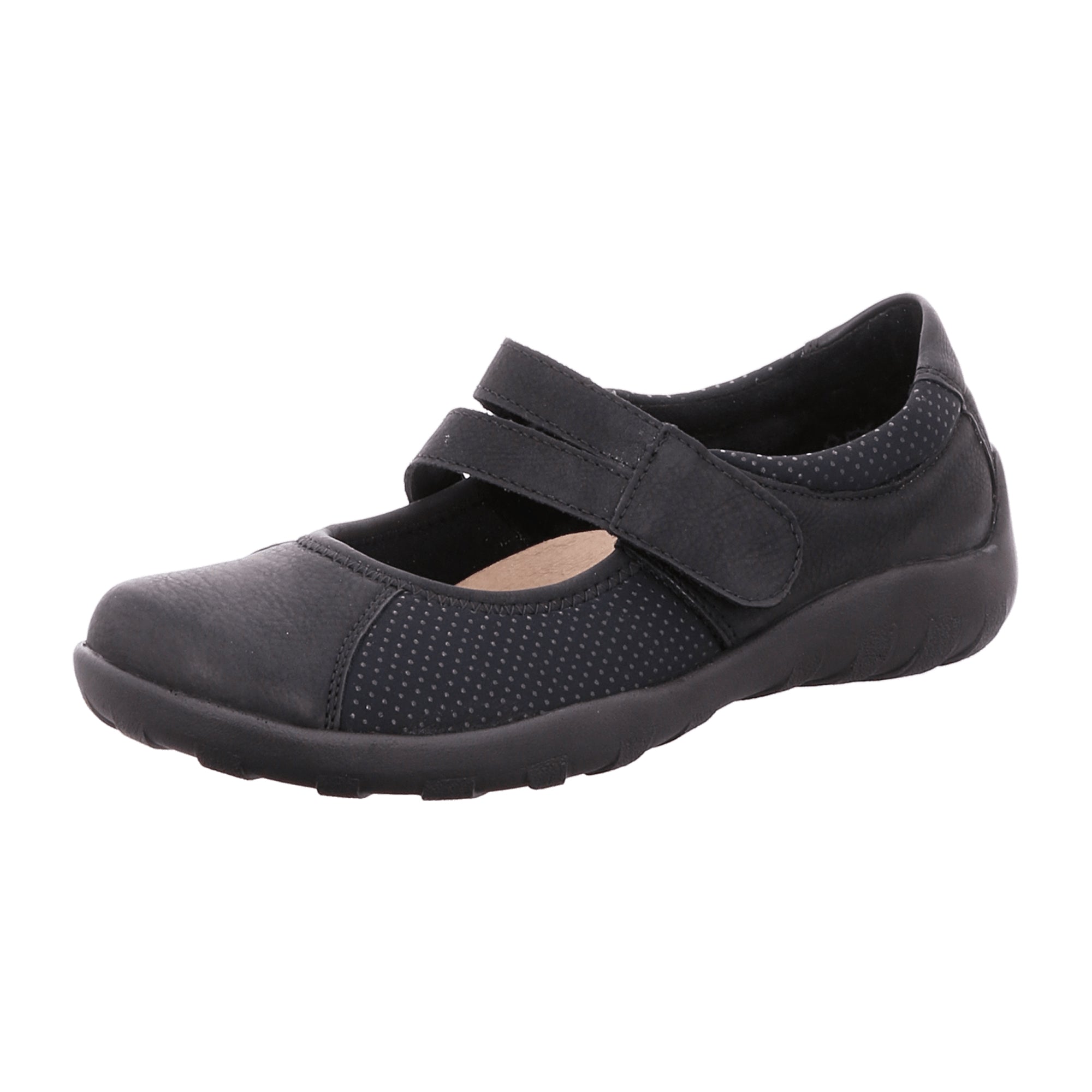 Remonte R3510-02 Black Women's Ankle-High Synthetic Lace-Up Shoes