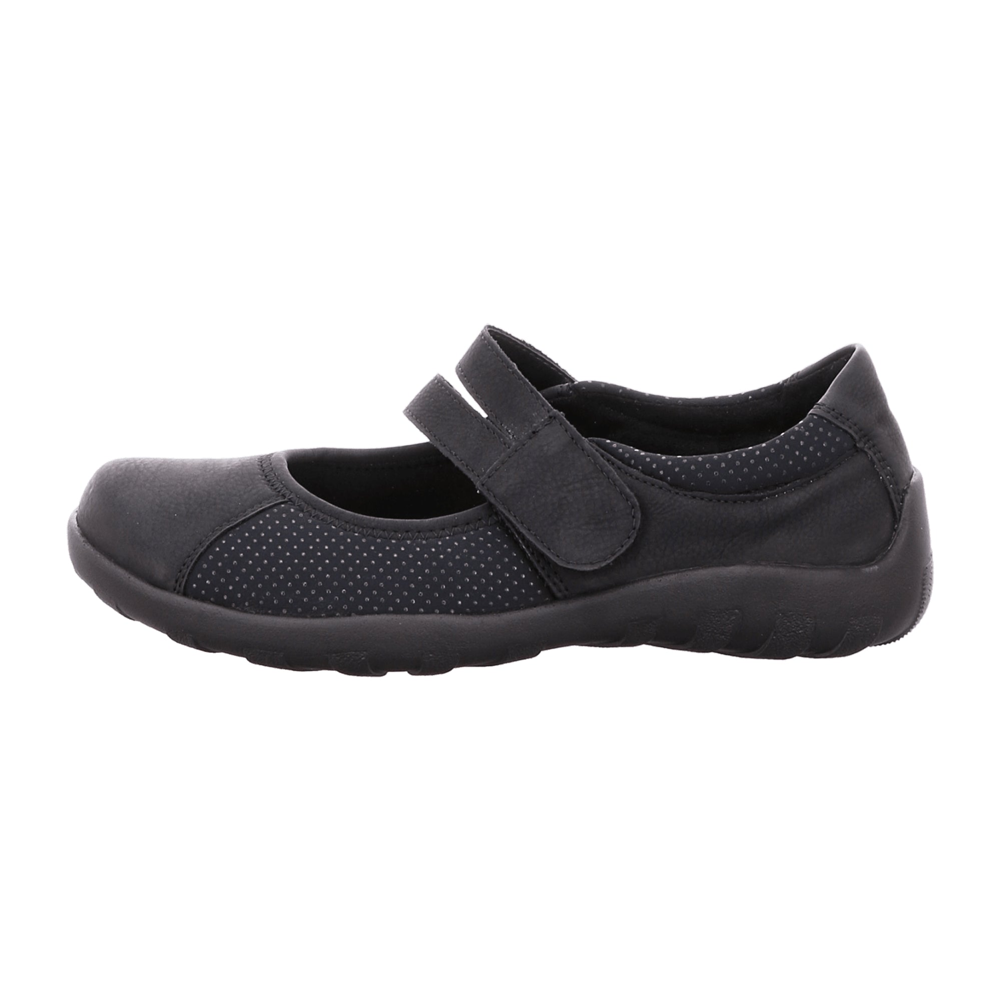Remonte R3510-02 Black Women's Ankle-High Synthetic Lace-Up Shoes