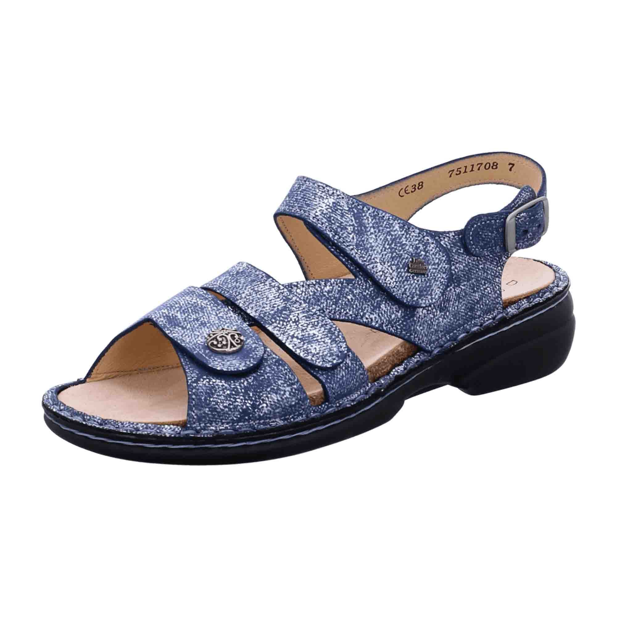 Finn Comfort Gomera Women's Sandals - Stylish & Comfortable Blue Leather