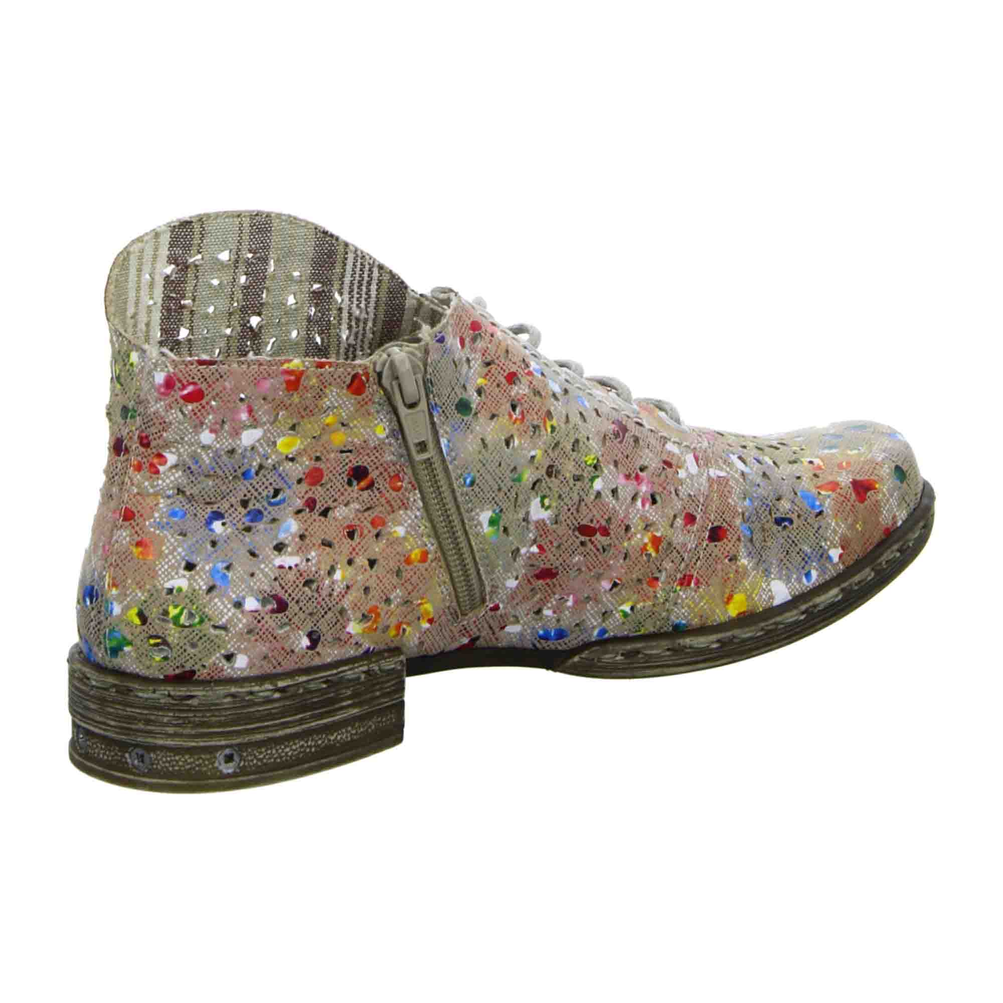 Rieker Women's Colorful Lace-Up Ankle Boots with Warm Lining