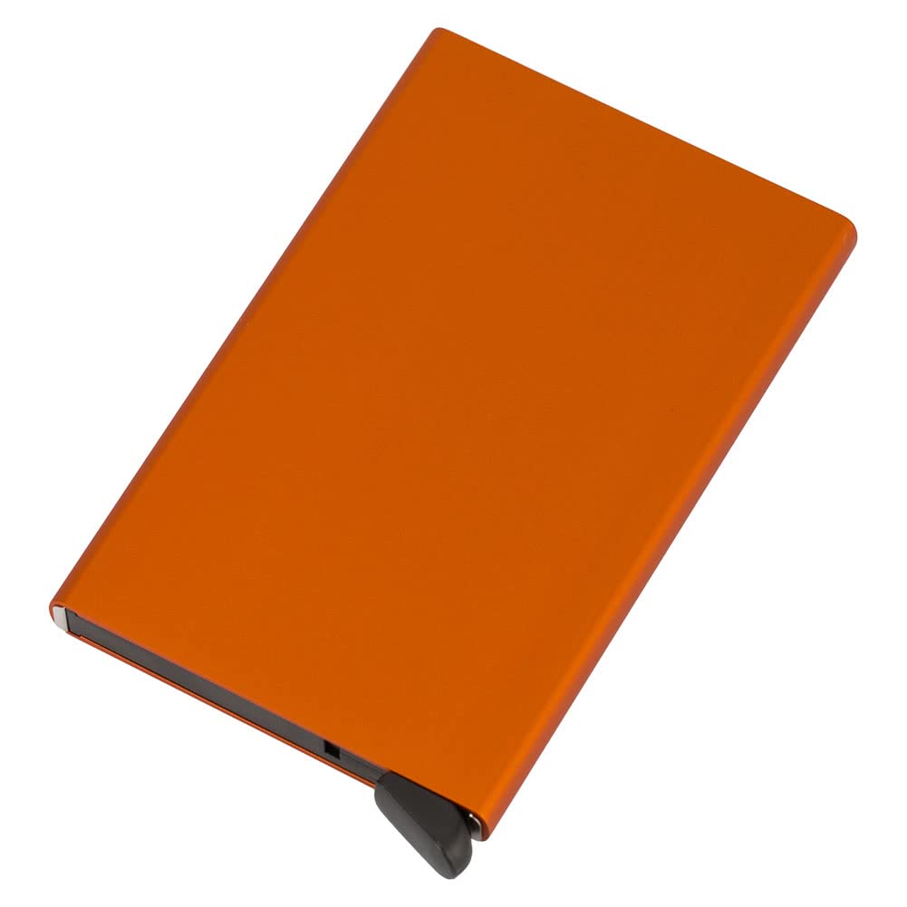 Secrid Cardprotector Orange Wallet - RFID Blocking Aluminum Card Holder