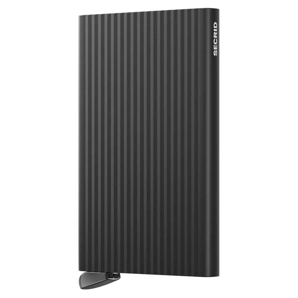 Secrid Card Protector Black+ - Slim Aluminum RFID Wallet with Patented Access