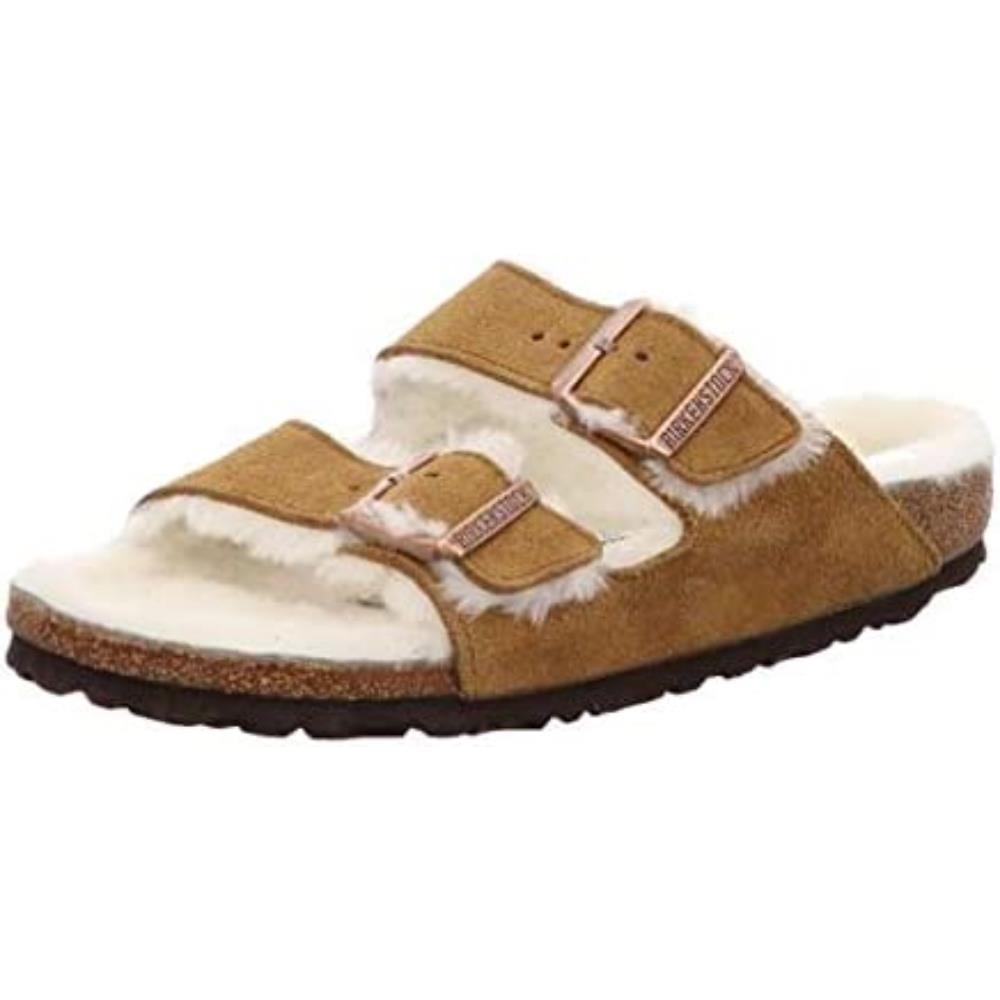 Birkenstock Arizona mules brown Suede - Bartel-Shop