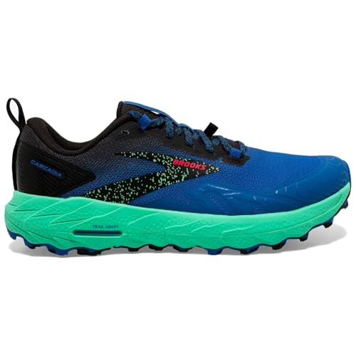 Brooks Cascadia 17 Men's Trail Running Shoes Blue Leather Lightweight