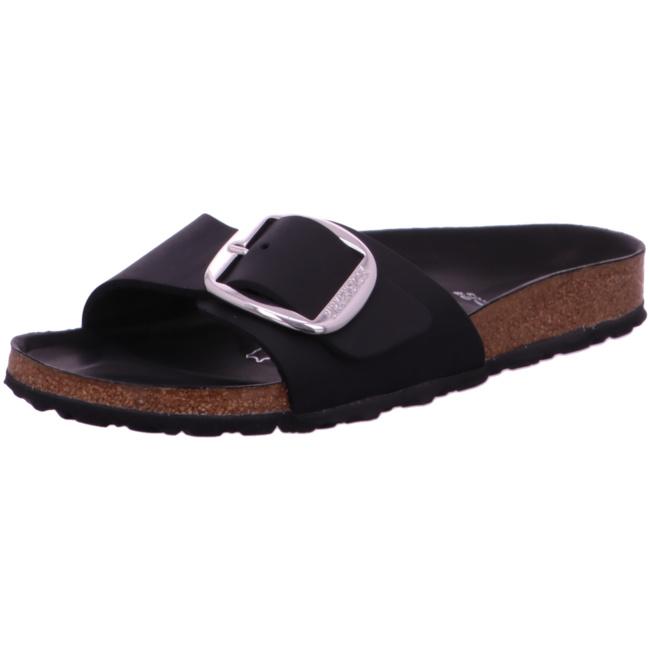 Birkenstock Madrid Big Buckle Black Gold Silver Sandals Mules Slippers NEW narrow - Bartel-Shop