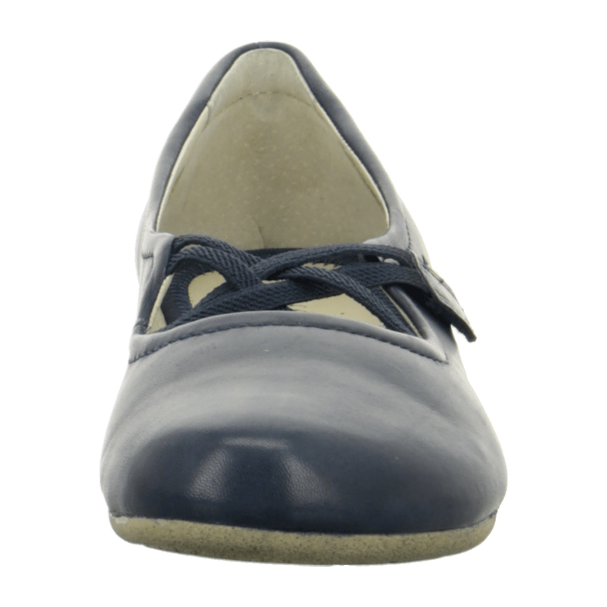Josef Seibel Fiona 39 Blue Leather Ballerina Shoes for Women