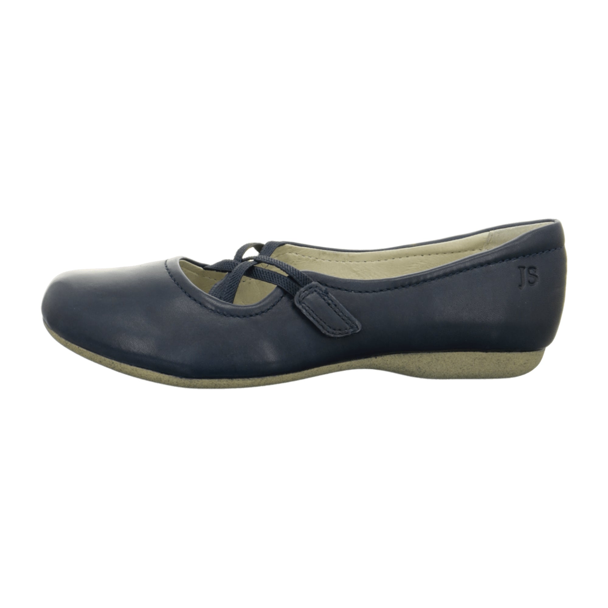 Josef Seibel Fiona 39 Blue Leather Ballerina Shoes for Women