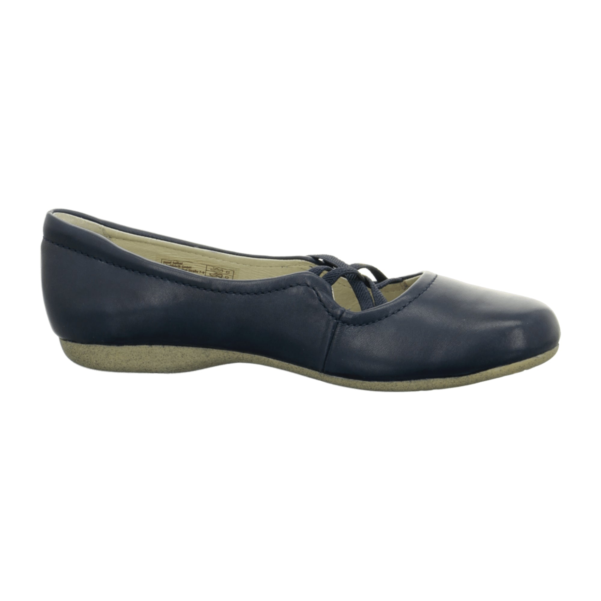 Josef Seibel Fiona 39 Blue Leather Ballerina Shoes for Women