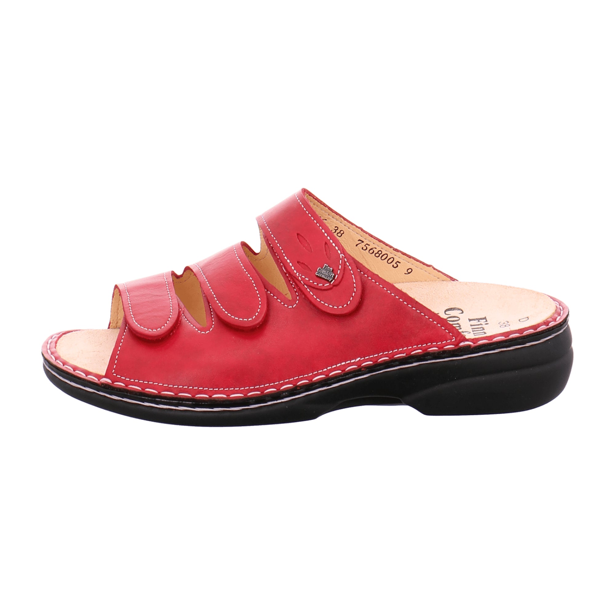 Finn Comfort KOS Women's Red Sandals - Stylish & Durable Comfort - Bartel-Shop