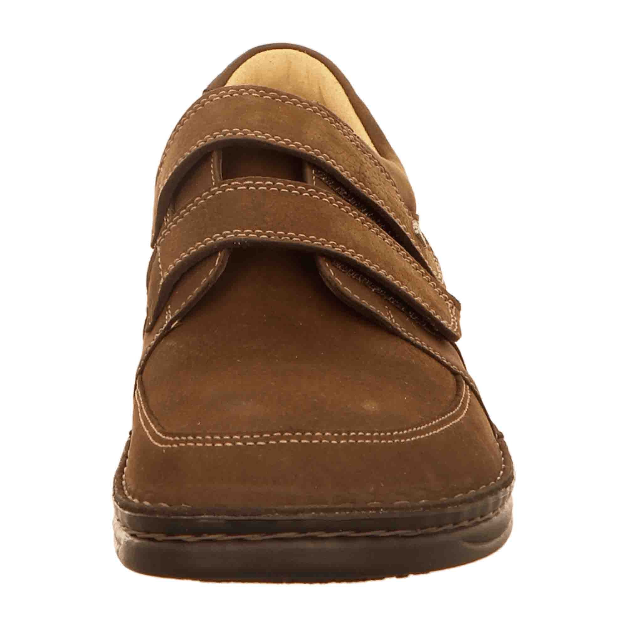 Finn Comfort Wicklow Men's Shoes, Stylish Brown Leather Comfort Footwear