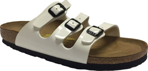 Birkenstock mule Florida white BF patent - Bartel-Shop