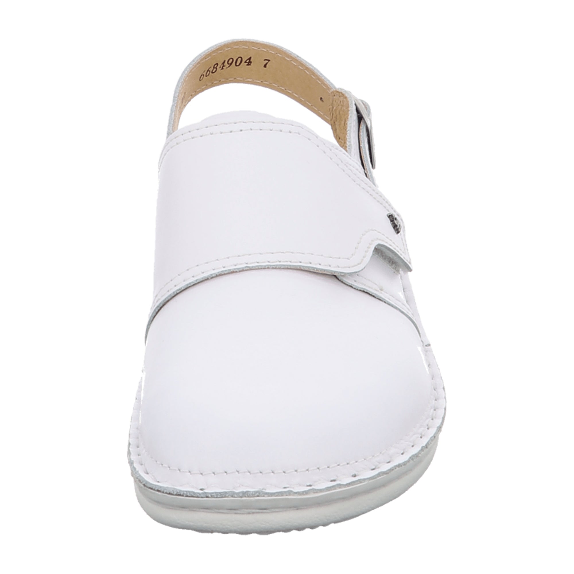 Finn Comfort Assuan White Women's Clog - Comfortable Slip-Resistant Nursing Shoes