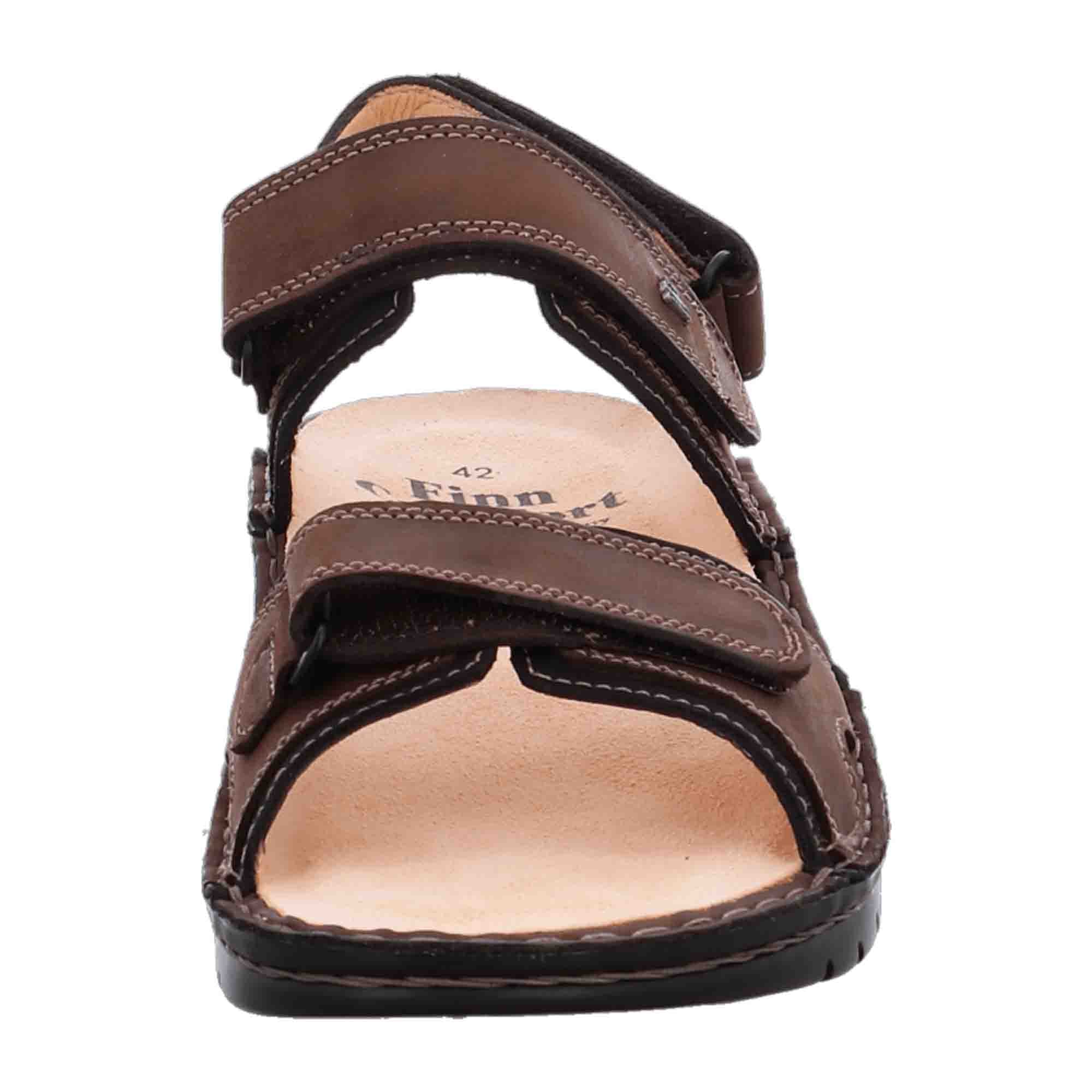 Finn Comfort Yuma Men's Durable Sandals in Trendy Brown