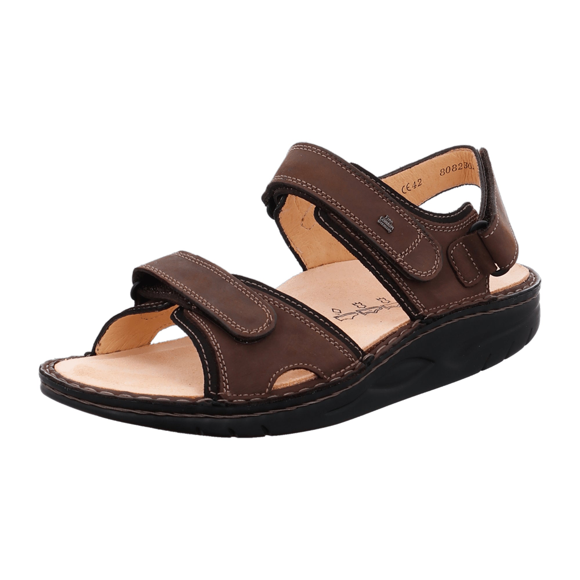 Finn Comfort Yuma Men's Durable Sandals in Trendy Brown