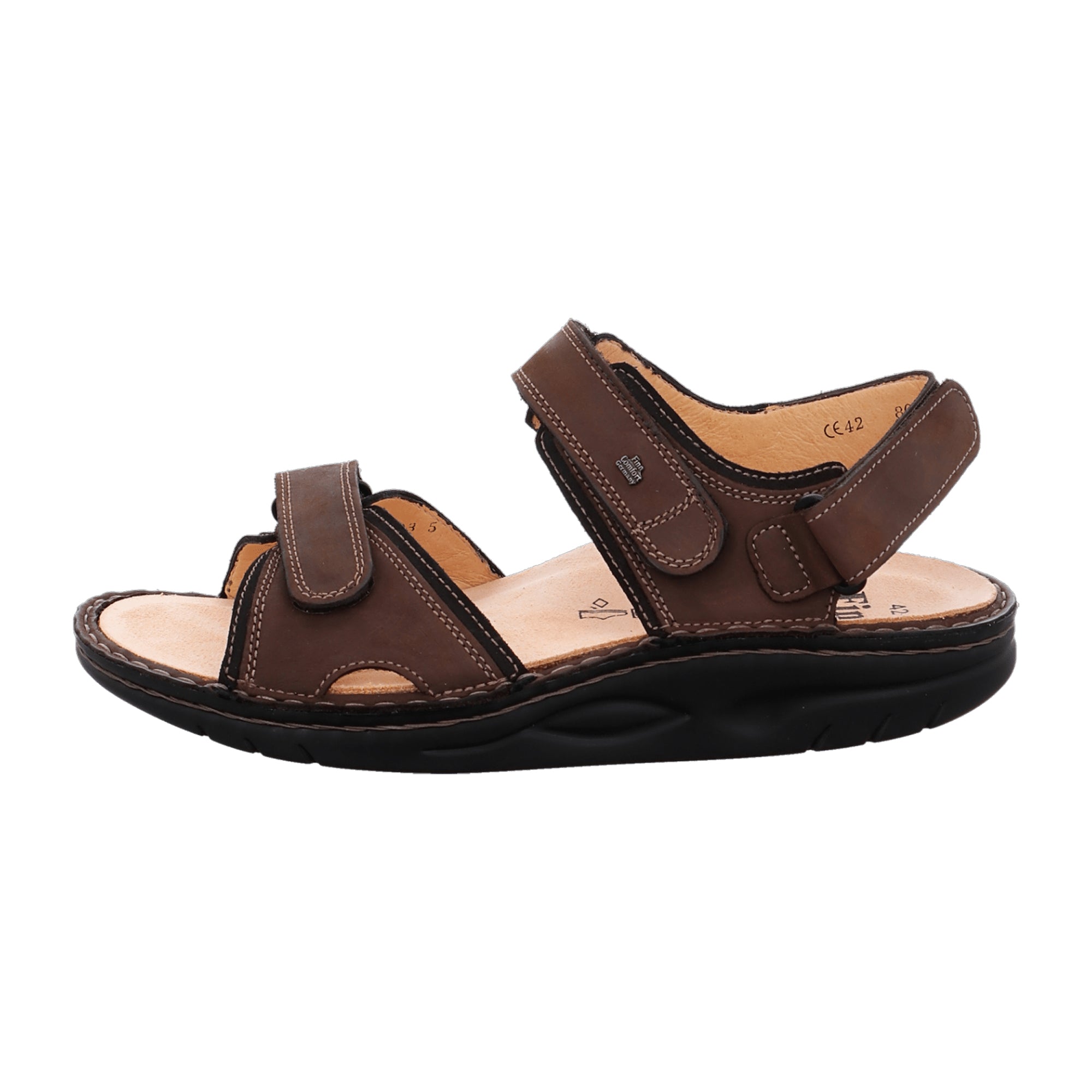 Finn Comfort Yuma Men's Durable Sandals in Trendy Brown