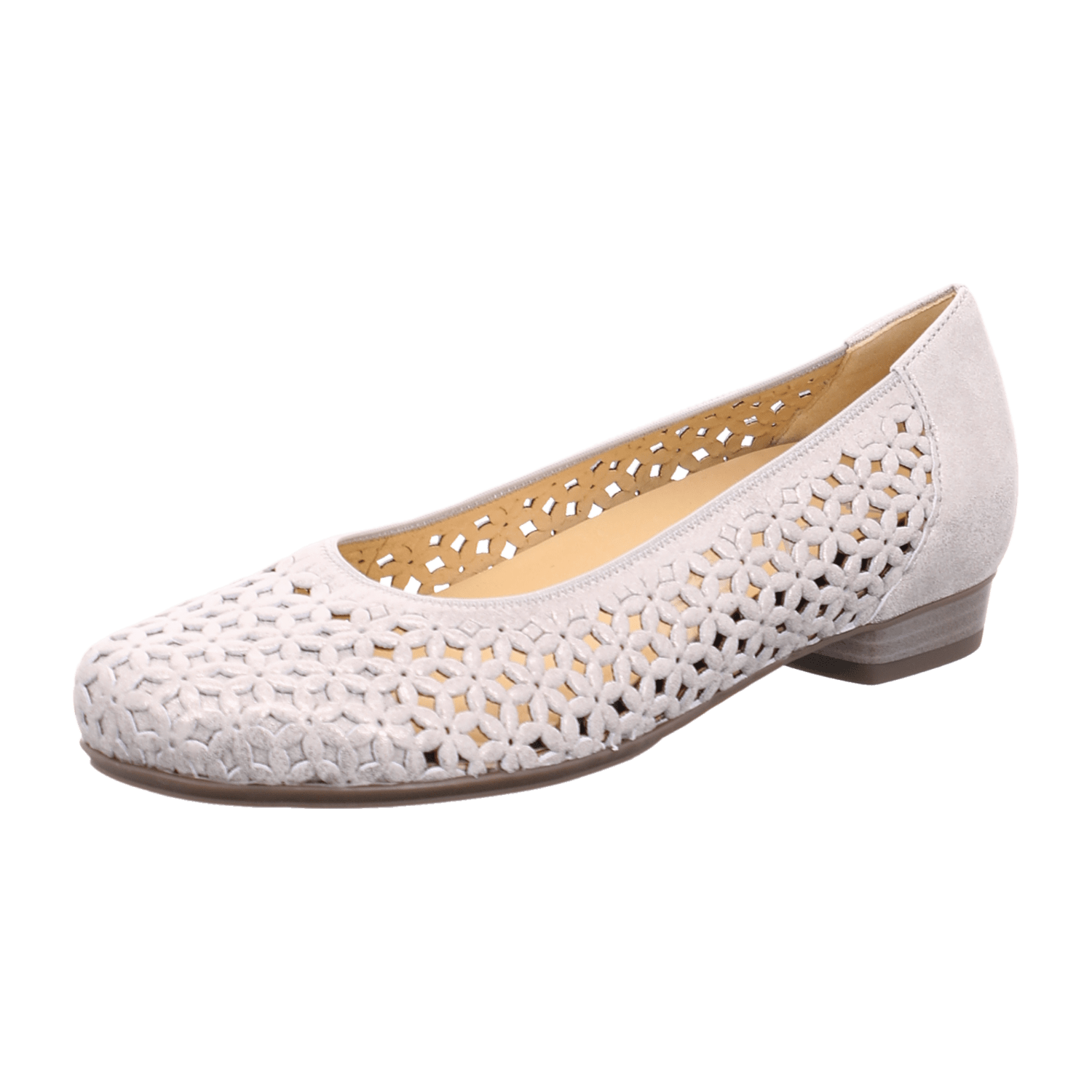 ARA PERUGIA Women's Cotton Sneakers White Round Toe Leather Lining Rubber Sole