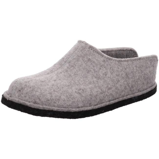 Haflinger Slippers gray male Sandals Clogs - Bartel-Shop