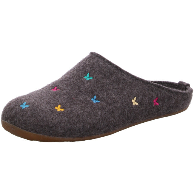 Haflinger Everest Farfalline Felt Clogs Mules Slippers House Shoes Butterfly Indoor - Bartel-Shop