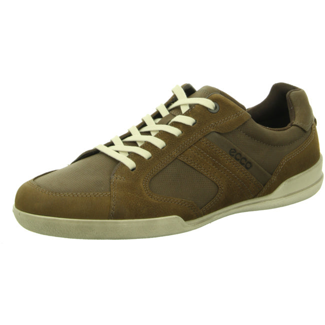Ecco sporty lace-up shoes for men brown - Bartel-Shop