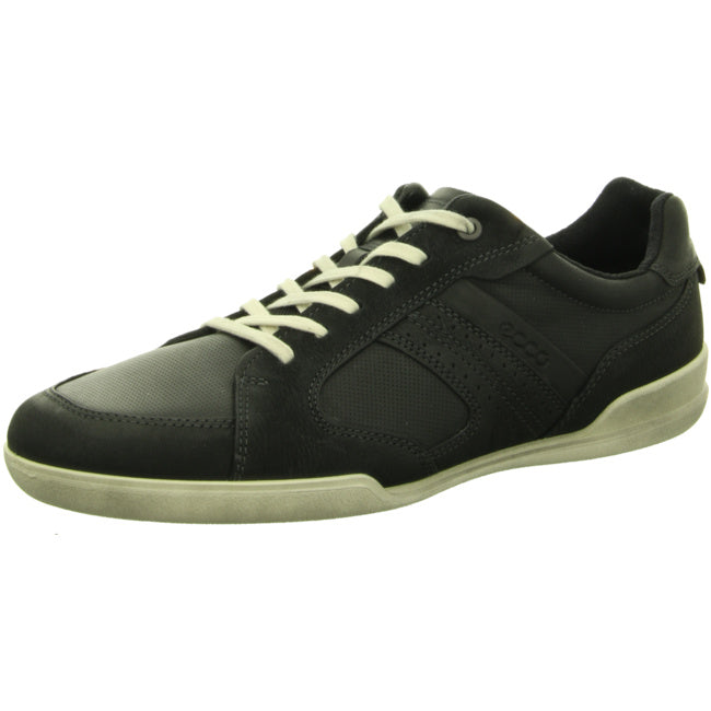 Ecco sporty lace-up shoes for men black - Bartel-Shop