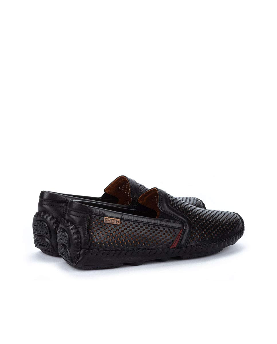 Pikolinos Jerez Men Loafers Black Leather Slip-On Size