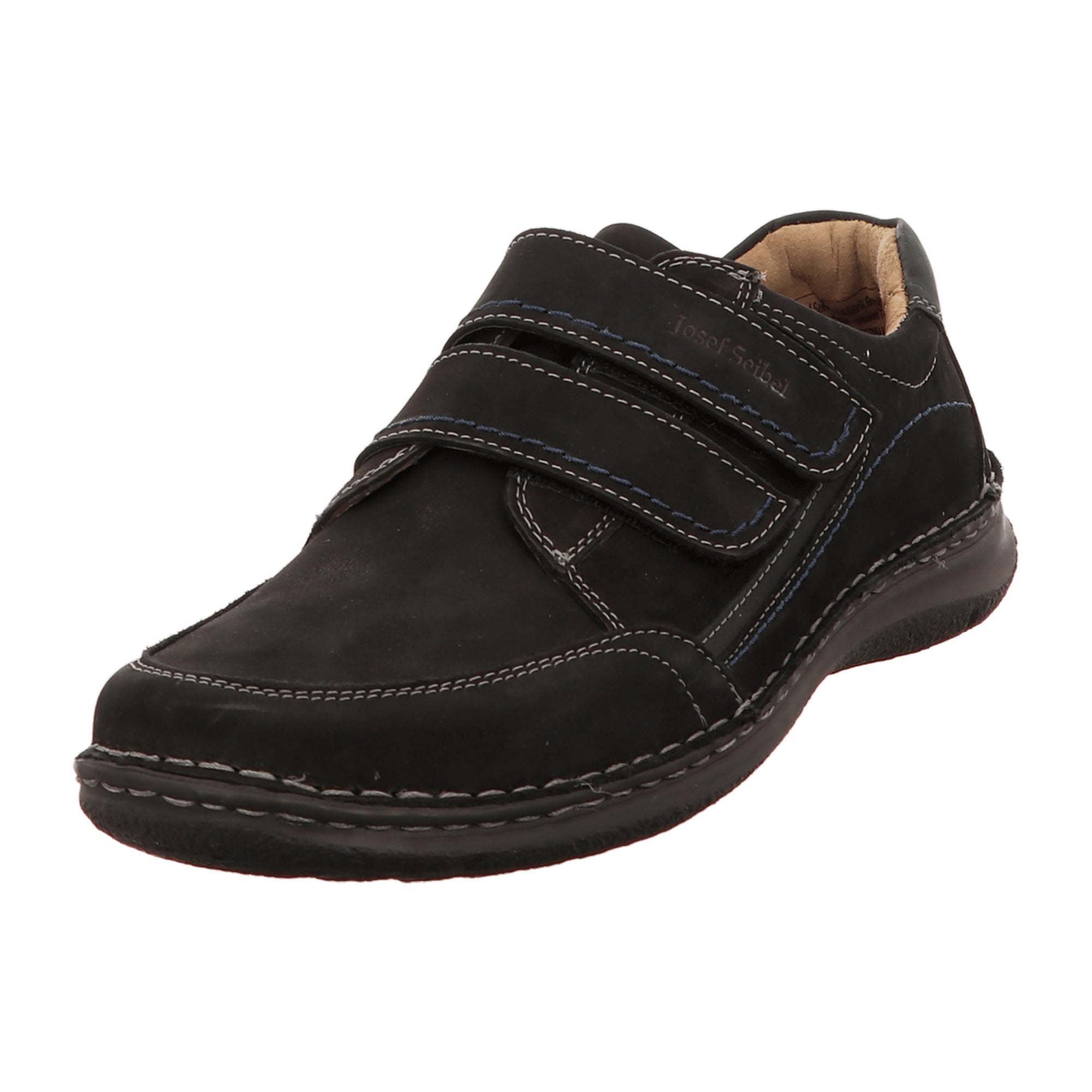 Josef Seibel Velcro Shoes Anvers 90 Black for Men