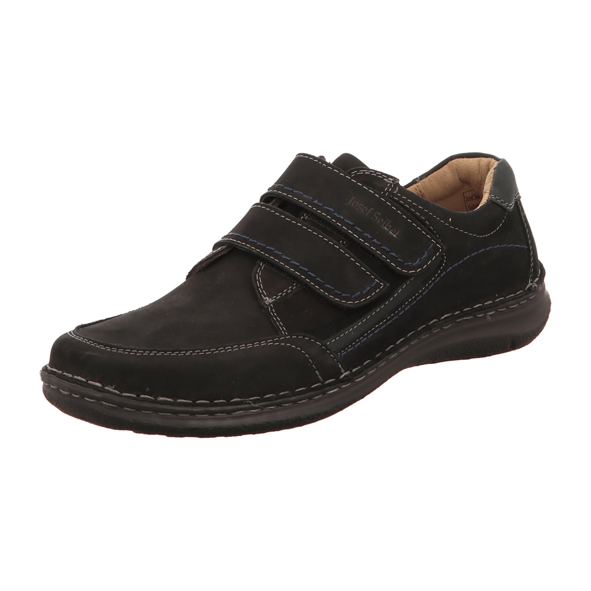 Josef Seibel Velcro Shoes Anvers 90 Black for Men