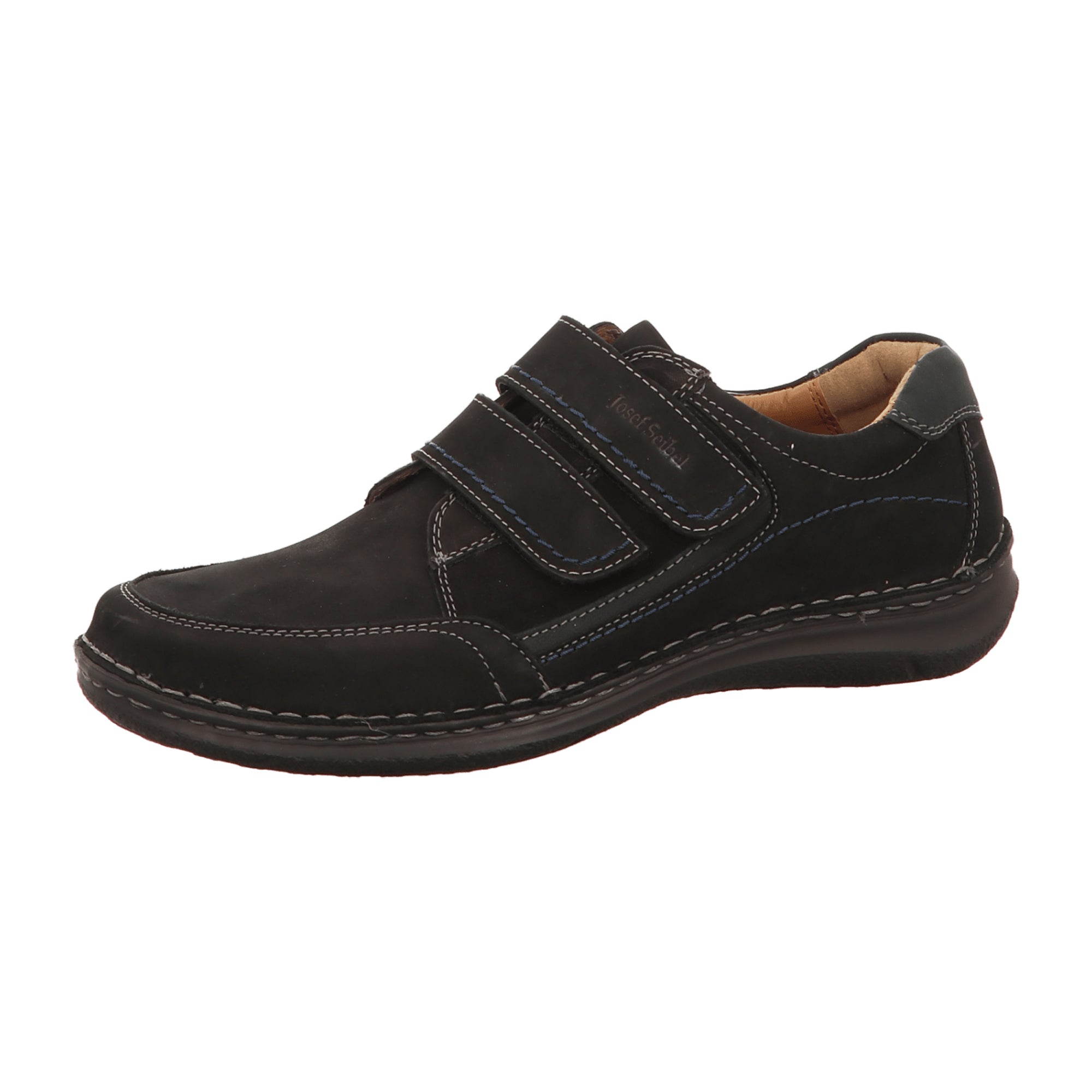 Josef Seibel Velcro Shoes Anvers 90 Black for Men