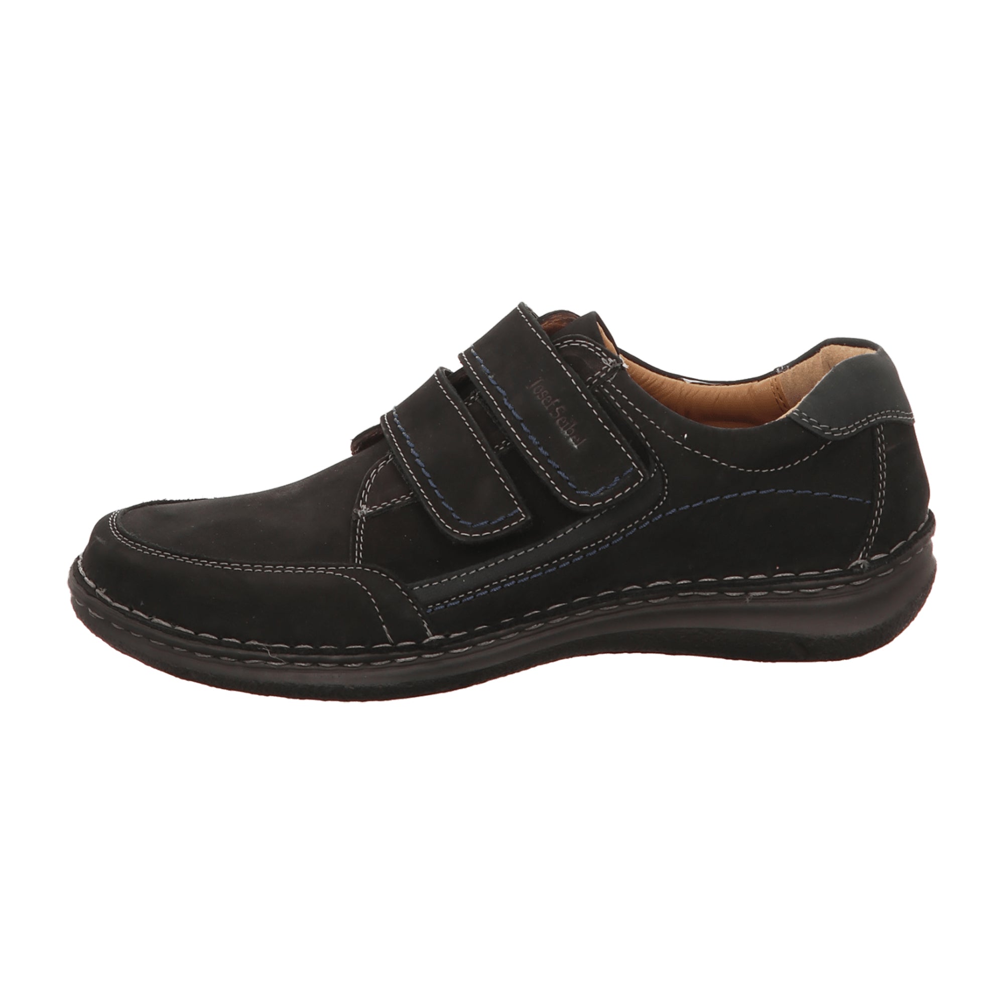 Josef Seibel Velcro Shoes Anvers 90 Black for Men