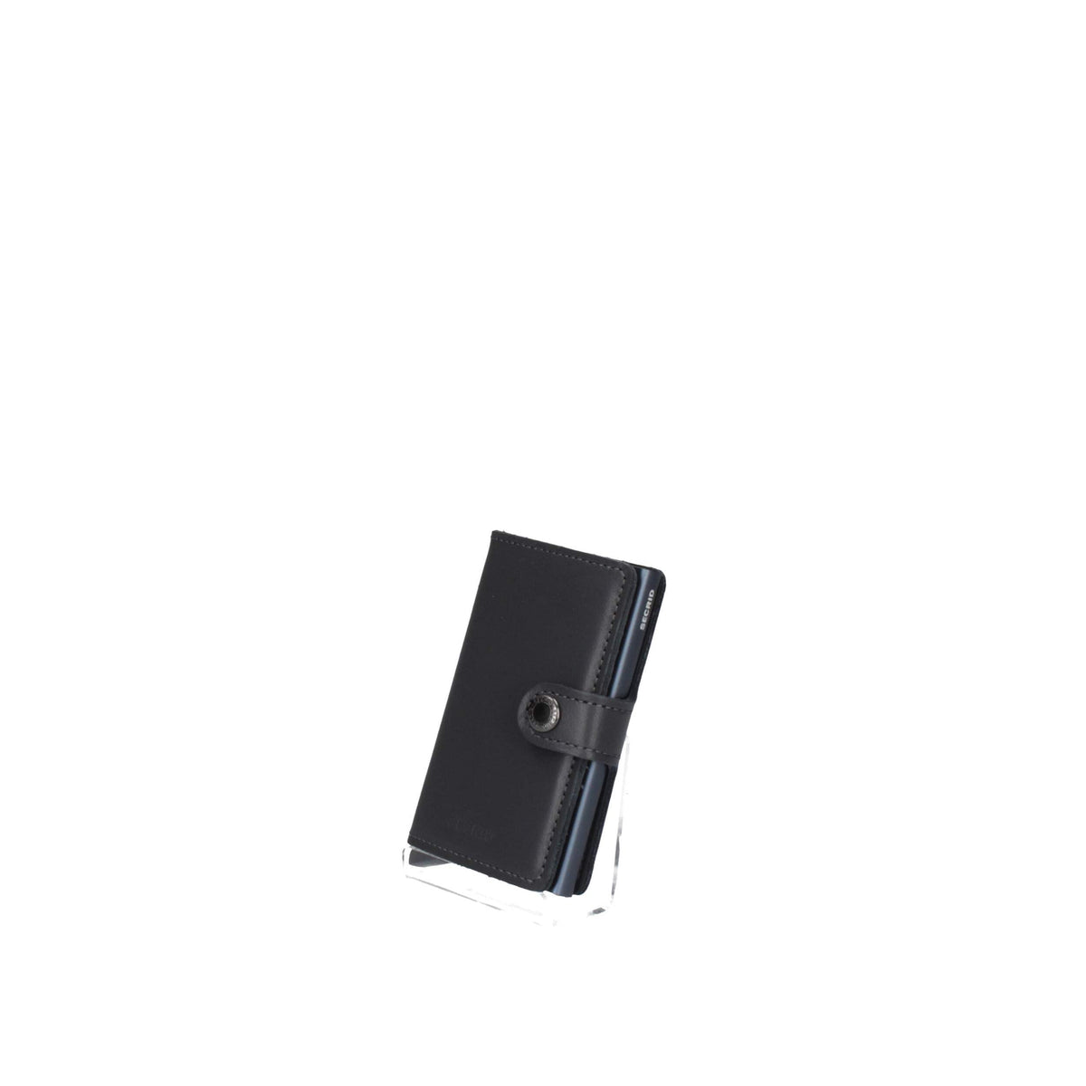 Secrid Miniwallet Original RFID Wallet - Grey Aluminum & Leather Card Holder