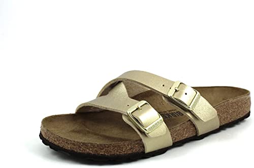 Birkenstock Yao mules gold Birko Flor - Bartel-Shop