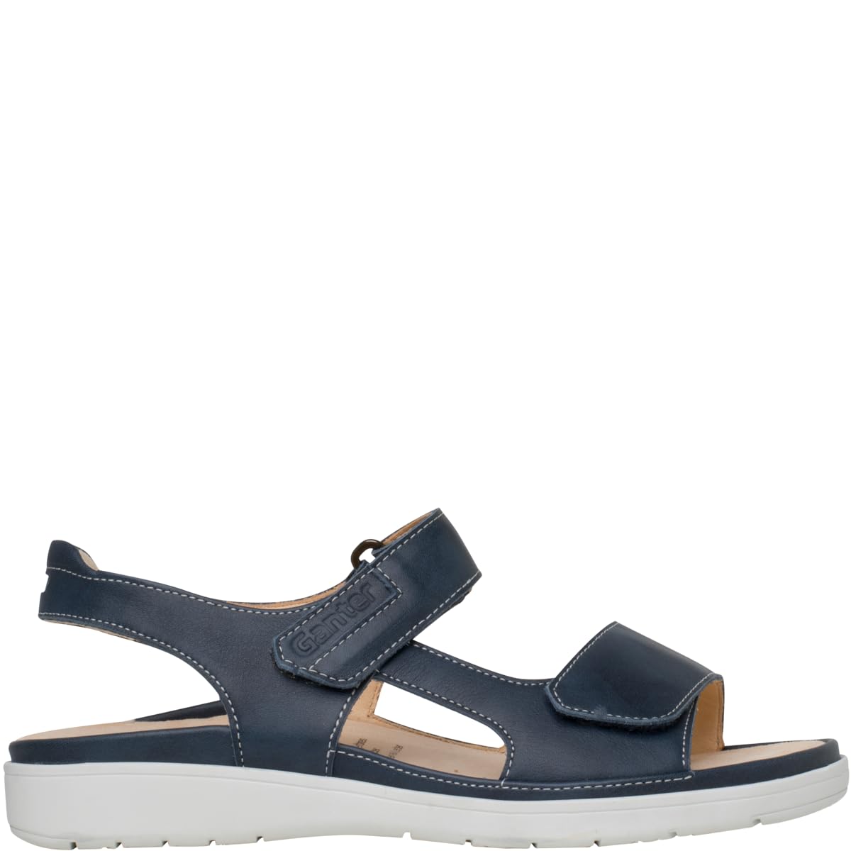 Ganter Women Sandals Darkblue Leather Cork Size