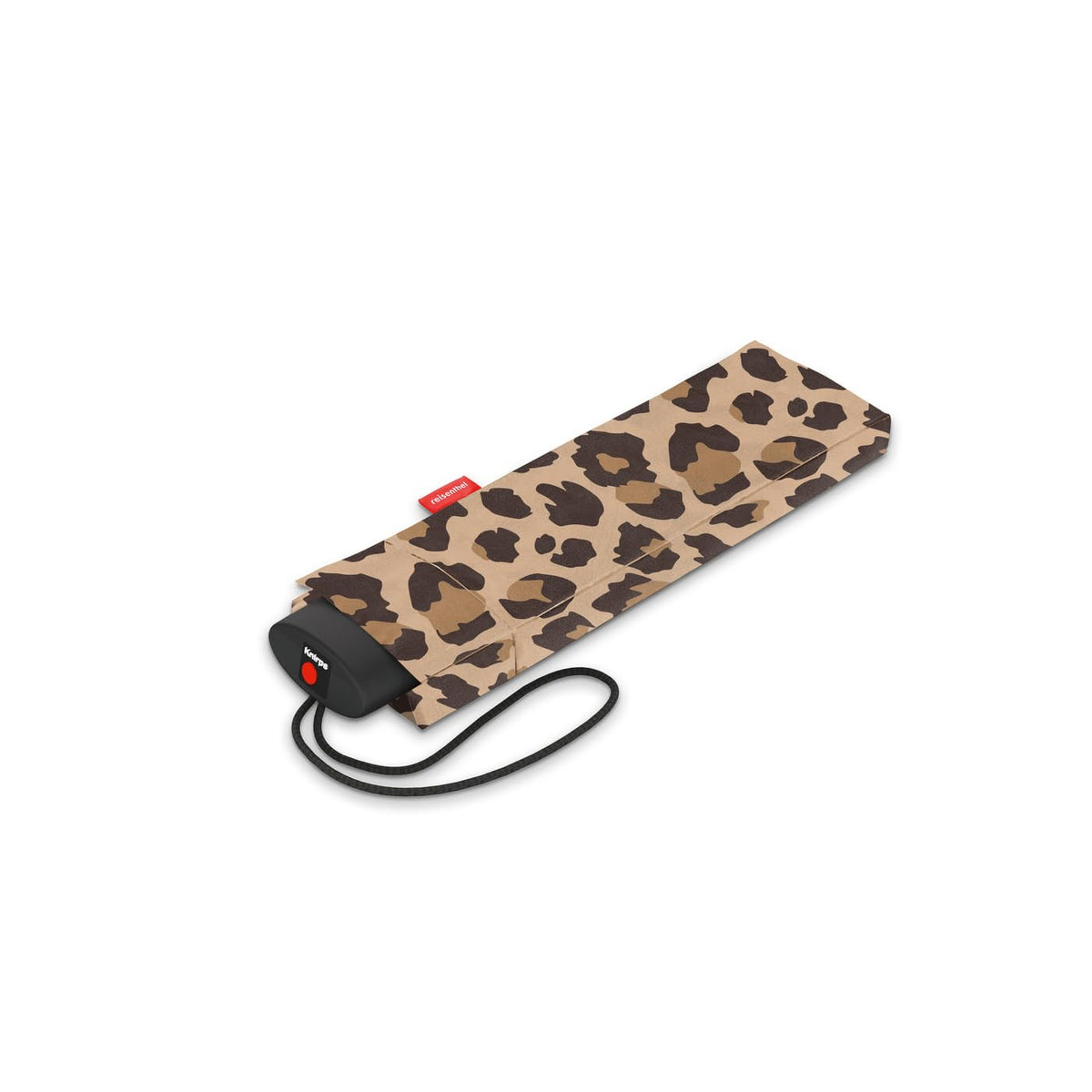 reisenthel Umbrella Pocket Mini Leo Macchiato - Ultralight Compact Recycled PET Umbrella