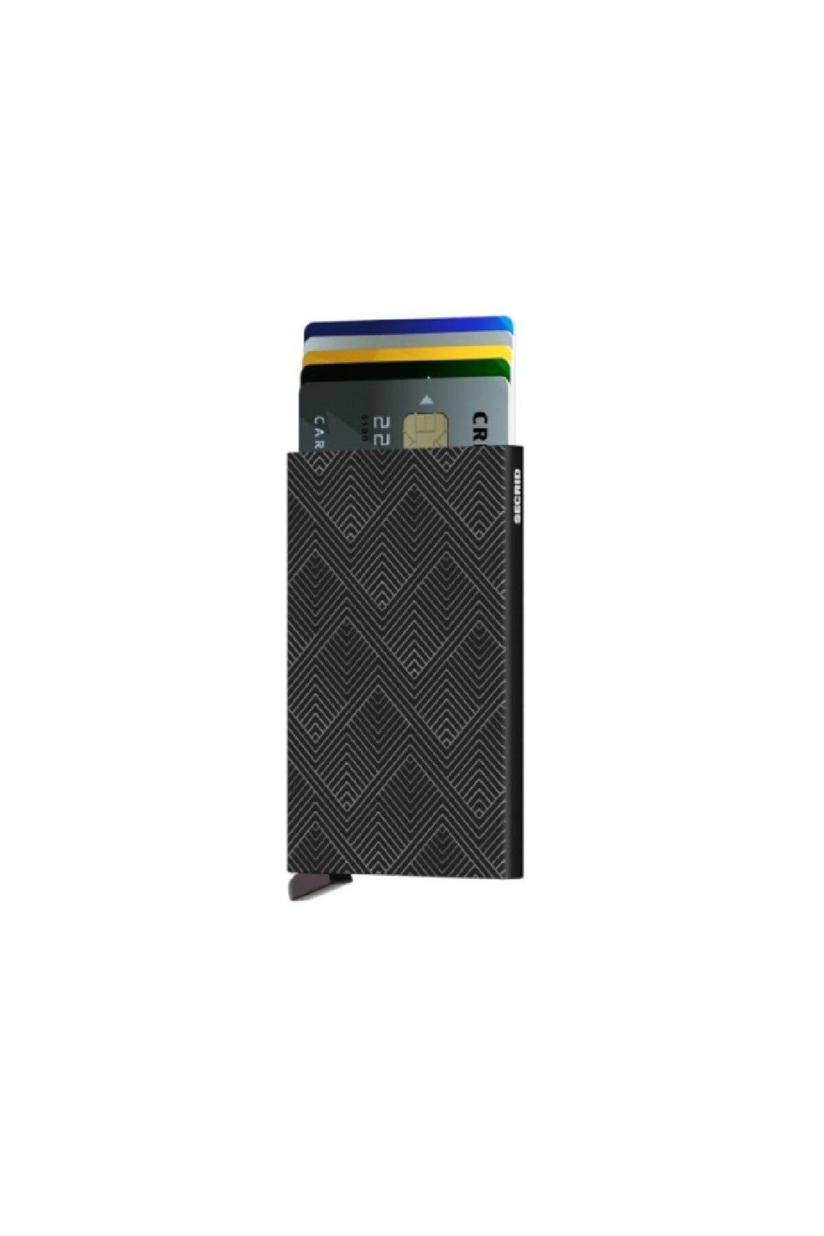 Secrid Cardprotector Structure RFID Wallet Black Aluminum