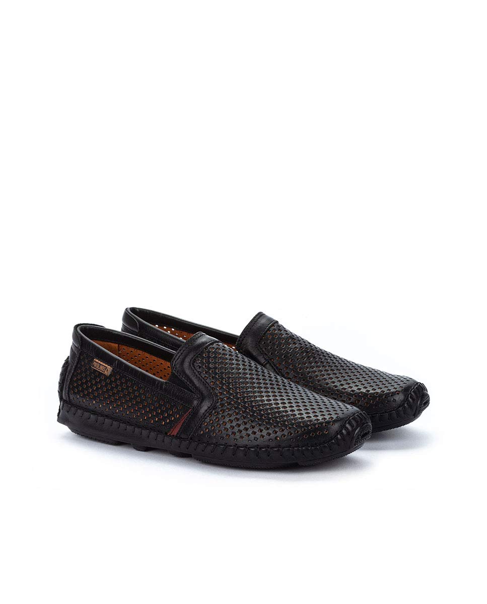 Pikolinos Jerez Men Loafers Black Leather Slip-On Size
