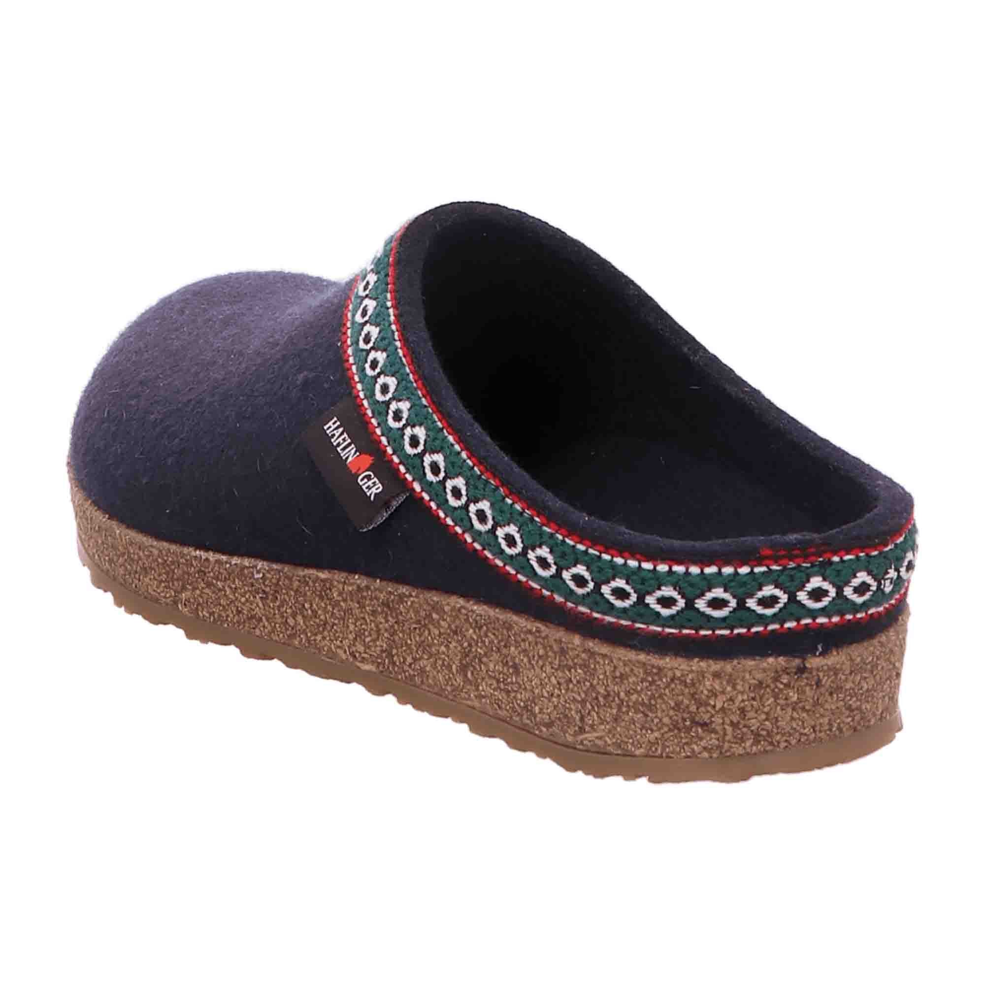 Haflinger Women's Slippers - Stylish Blue Comfort Footwear