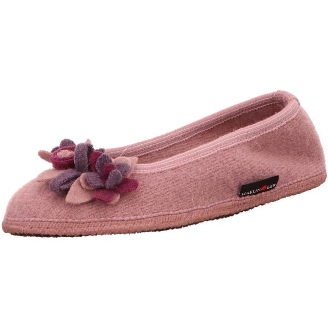 Haflinger Slippers rose female Sandals Clogs Wool - Bartel-Shop