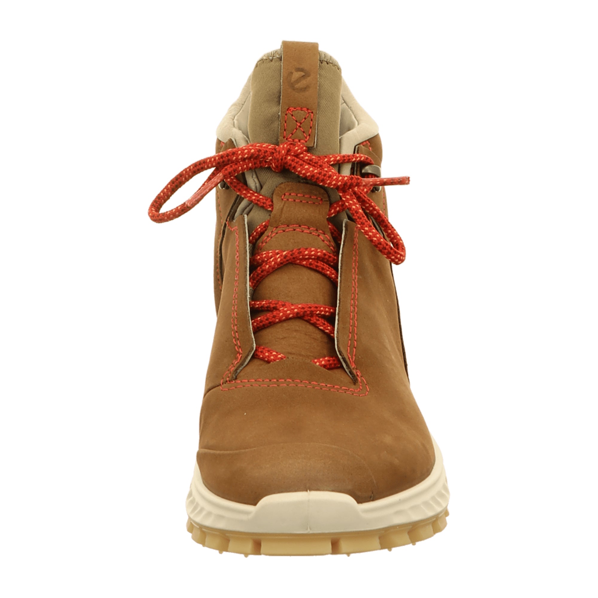ECCO EXOSTRIKE Women's Lace-Up Ankle Boots in Brown Yak Leather with Gore-Tex