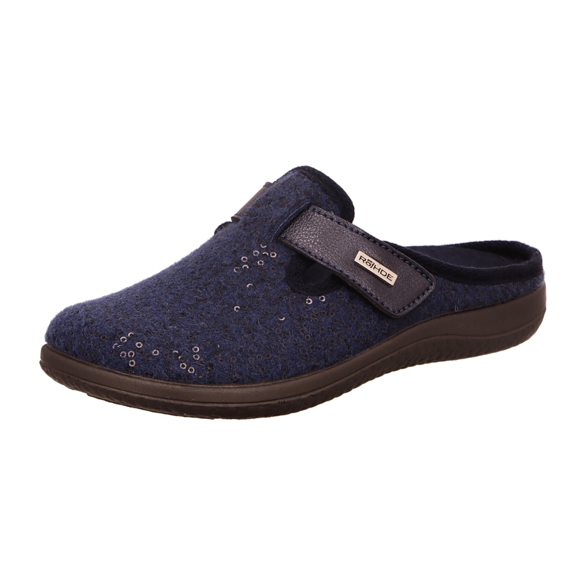 Rohde Women's Blue Slippers with Removable Insole and Warm Lining